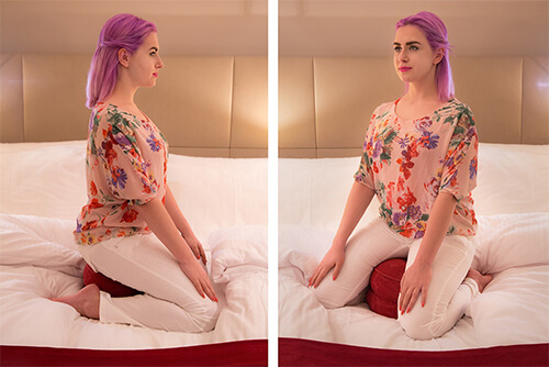 Meditationskissen fr den Reisekoffer