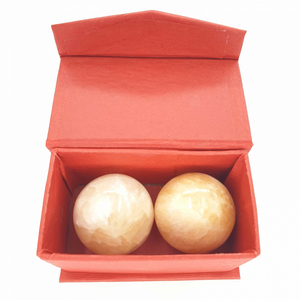 Qi-Gong Kugeln Marmor, gelb 3,5 cm Qi-Gong Kugeln Marmor, gelb 3,5 cm
