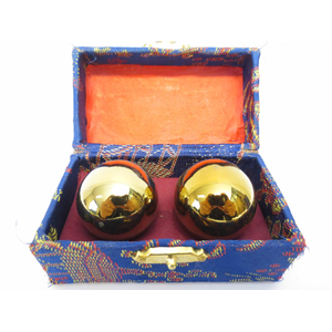 Qigong Kugeln gold 3,5 cm