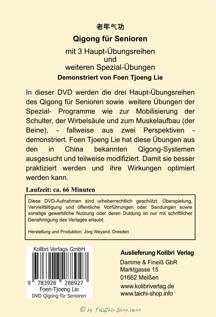 DVD: Qigong für Senioren