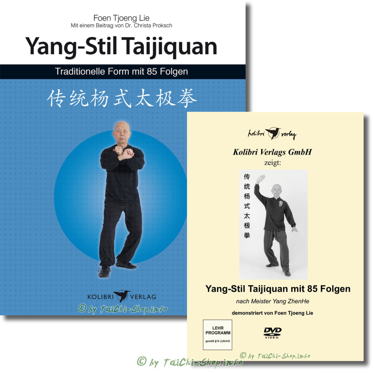 Yang-Stil Taijiquan - Traditionelle Form mit 85 Folgen - Buch + DVD