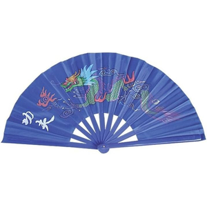 Tai Chi Übungsfächer blau / Drache bunt Tai Chi Übungsfächer blau / Drache bunt