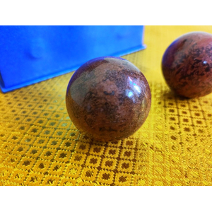 Qigong Kugeln Edelstein Sternrhyolith 4 cm