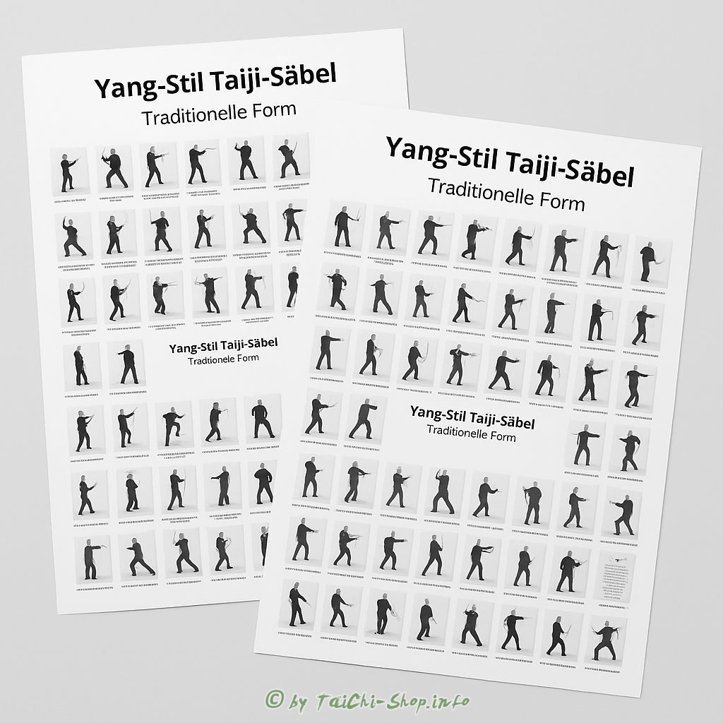 Poster Yang-Stil Taiji-Säbel – Traditionelle Form