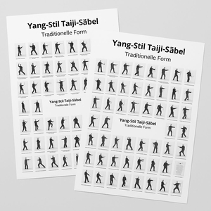 Poster Yang-Stil Taiji-S�bel – Traditionelle Form