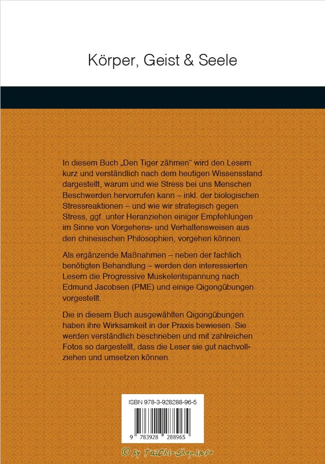 Buch: Den Tiger Zähmen - Stressbewältigung durch Qigong