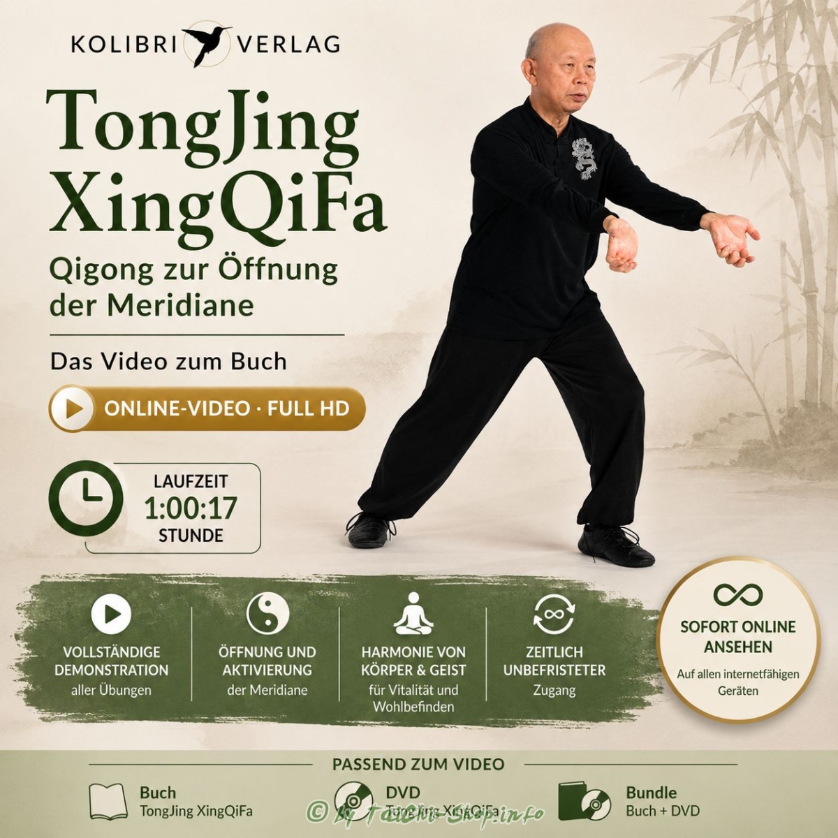 TongJing XingQiFa – Qigong zur Öffnung der Meridiane | Online-Video