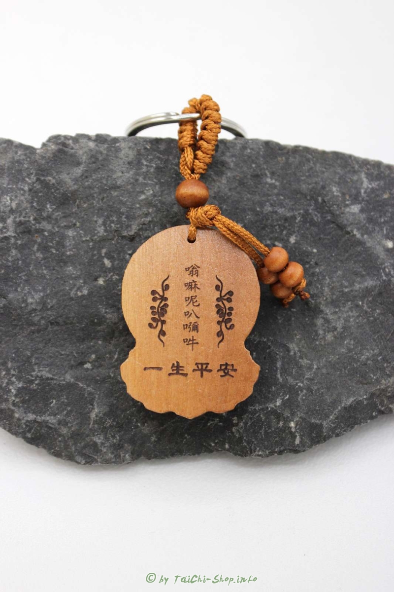 Guanyin Schlüsselanhänger (10,5cm) aus Rosenholz