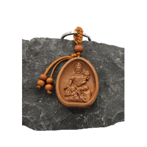 Grne Tara Schlsselanhnger aus Rosenholz