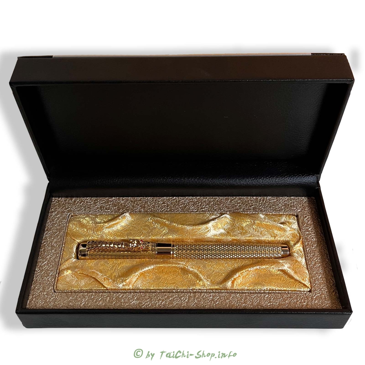 Goldener Drachen-Füllfederhalter in edler Geschenkbox
