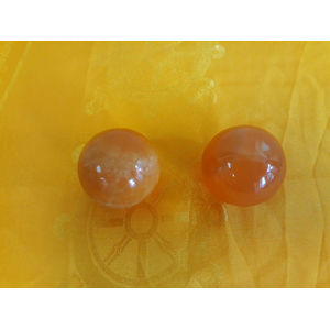 Qigong Kugeln Edelstein Orangencalcit 4 cm Qigong Kugeln Edelstein Orangencalcit 4 cm