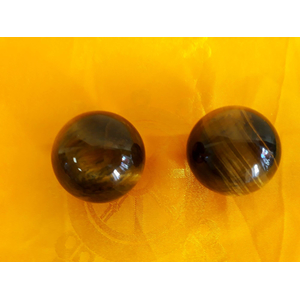 Qigong Kugeln Edelstein Tigerauge 4 cm Qigong Kugeln Edelstein Tigerauge 4 cm