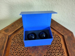 Qigong Kugeln Edelstein Schungit 4 cm