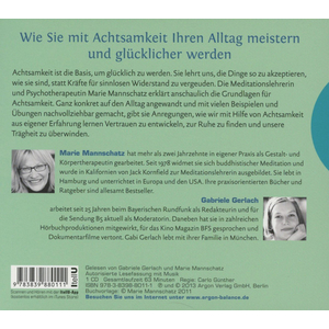  Hrbuch - Marie Mannschatz: Der Weg der Achtsamkeit
