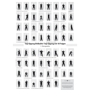 Poster Taiji Qigong mit 18 Folgen