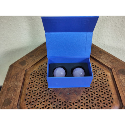 Qigong Kugeln Edelstein Rosenquarz 4 cm