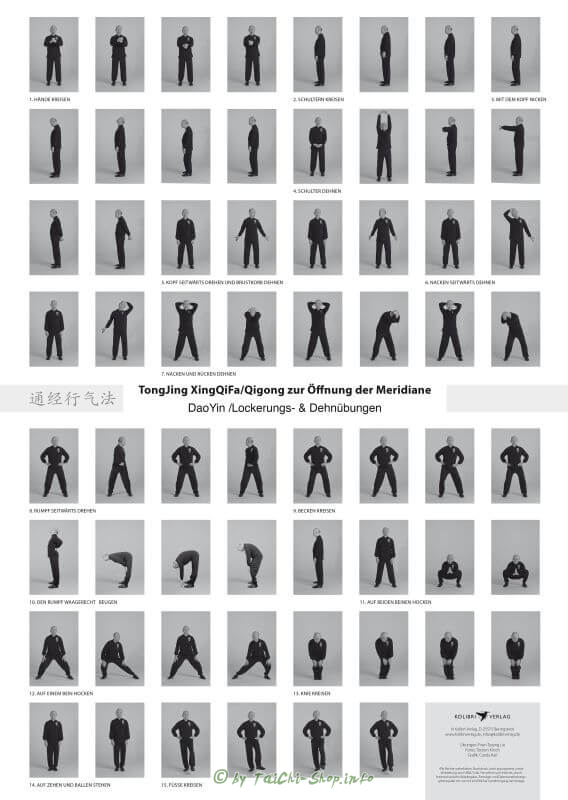 Poster TongJing XingQiFa - Qigong zur Öffnung der Meridiane