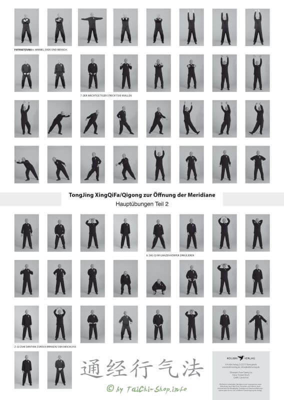 Poster TongJing XingQiFa - Qigong zur Öffnung der Meridiane