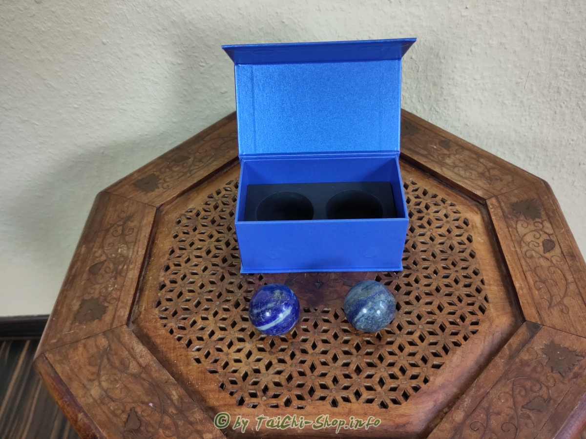 Qigong Kugeln Edelstein Lapislazuli 4 cm
