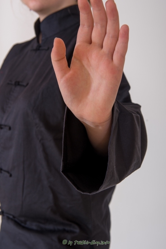 Tai Chi Anzug Baumwolle/ schwarz