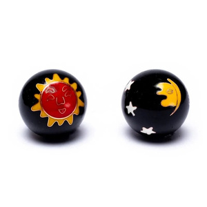 Qiqong Kugeln Sonne & Mond  3,5 cm Qiqong Kugeln Sonne & Mond  3,5 cm