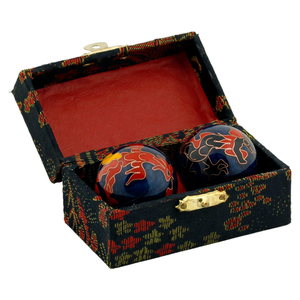 Qigong Kugeln Drache & Phönix dunkelblau 3,5 cm Qigong Kugeln Drache & Phönix dunkelblau 3,5 cm