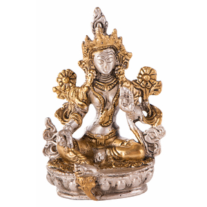 Grne Tara, versilbert