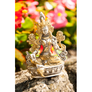 Grne Tara, versilbert