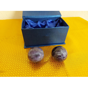 Qigong Kugeln Edelstein Amethyst 4 cm Qigong Kugeln Edelstein Amethyst 4 cm