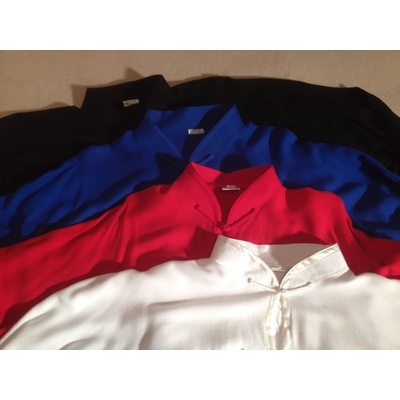 Tai Chi Anzug Viskose rot 150cm