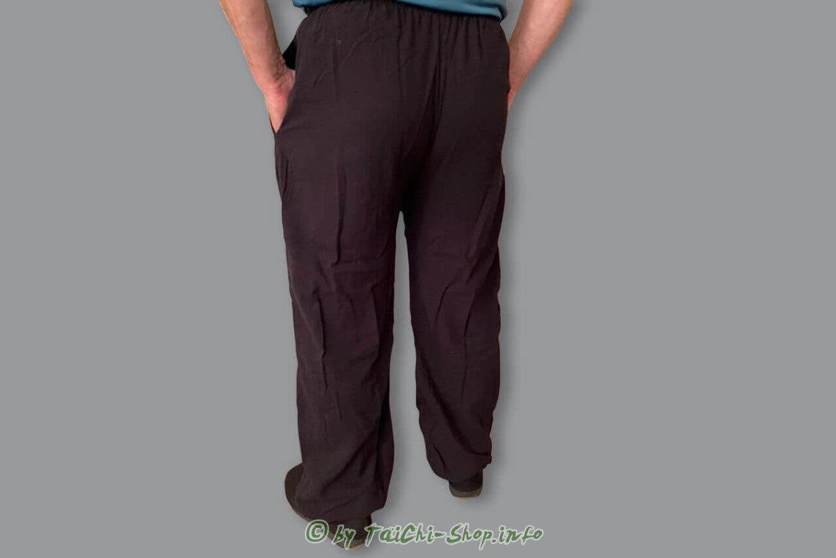 Tai Chi Baumwollhose schwarz