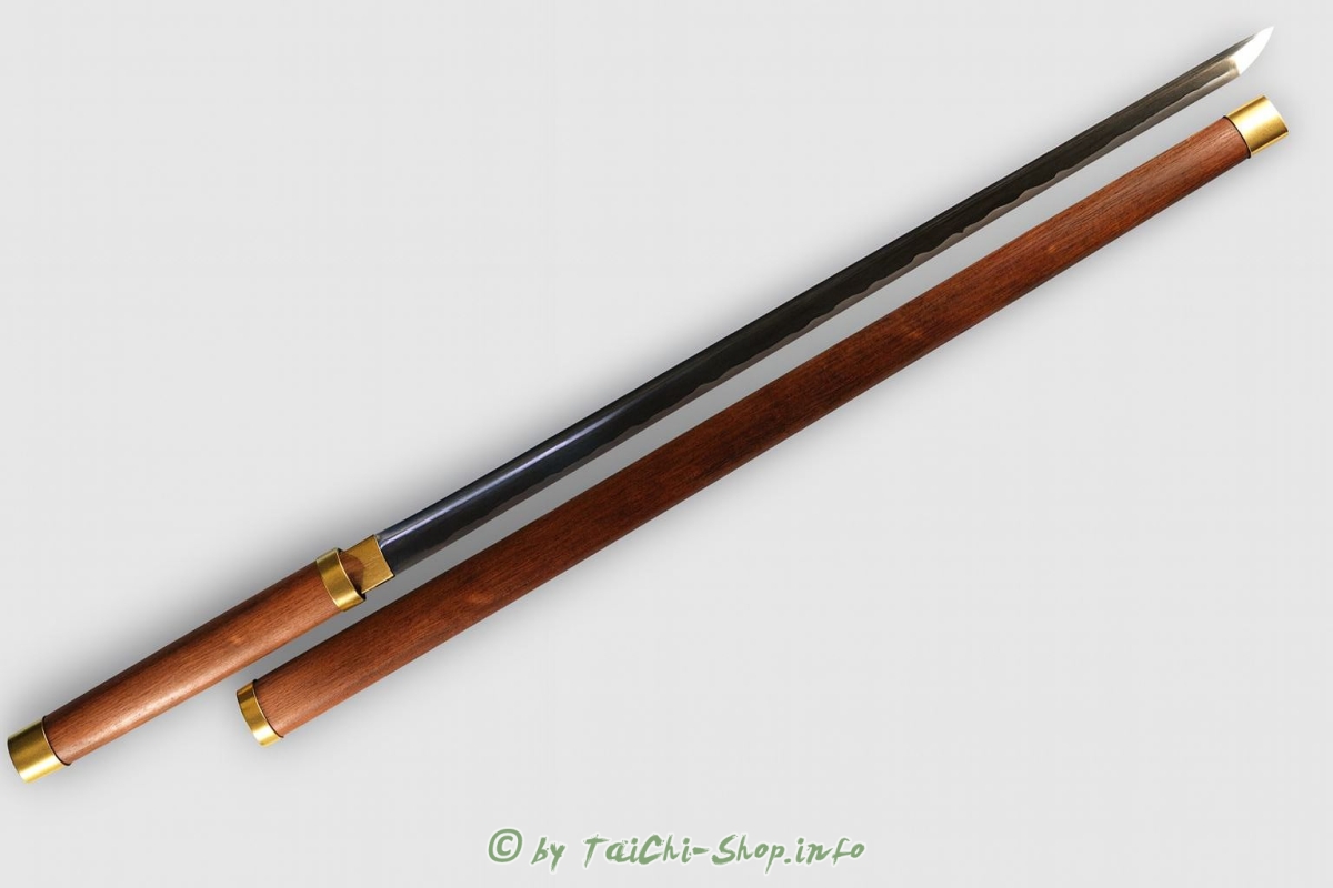 Chinesischer Zeremonien-Säbel – Katana-Stil aus Rosewood & Messing