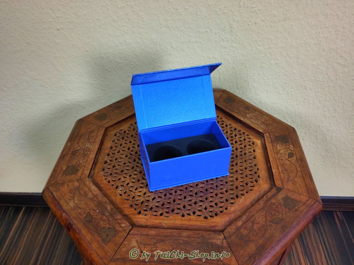 Qigong Kugel Box / blau