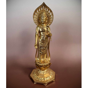 Guanyin Statue feuervergoldet 36cm Guanyin Statue feuervergoldet 36cm