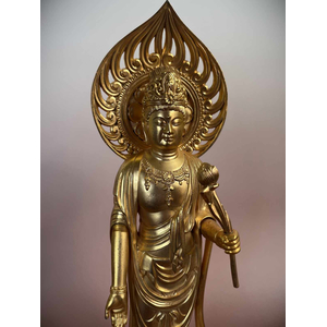 Guanyin Statue feuervergoldet 36cm Guanyin Statue feuervergoldet 36cm