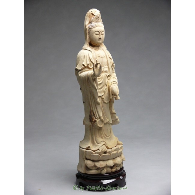 Holzfigur: Guanyin des Lebens