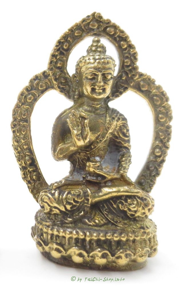 Minifigur Buddha, bronze, Vitarka-Mudra