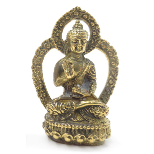 Minifigur Buddha, bronze, Vitarka-Mudra