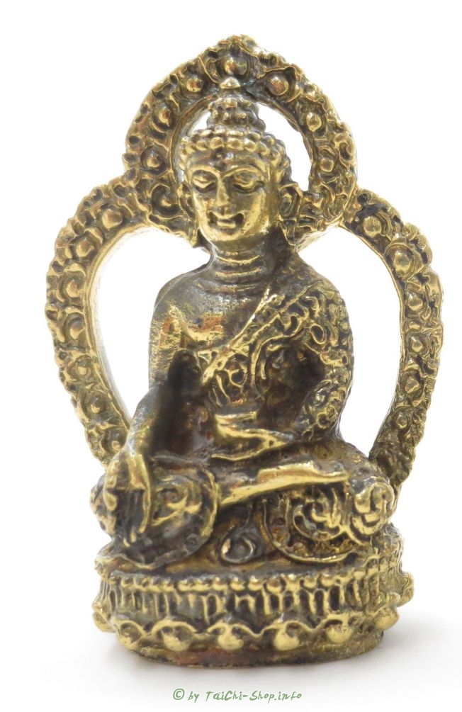 Minifigur Buddha, bronze, Abhaya-Mudra