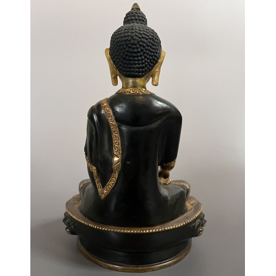 Buddha Statue feuervergoldet 21cm