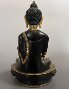 Buddha Statue feuervergoldet 21cm