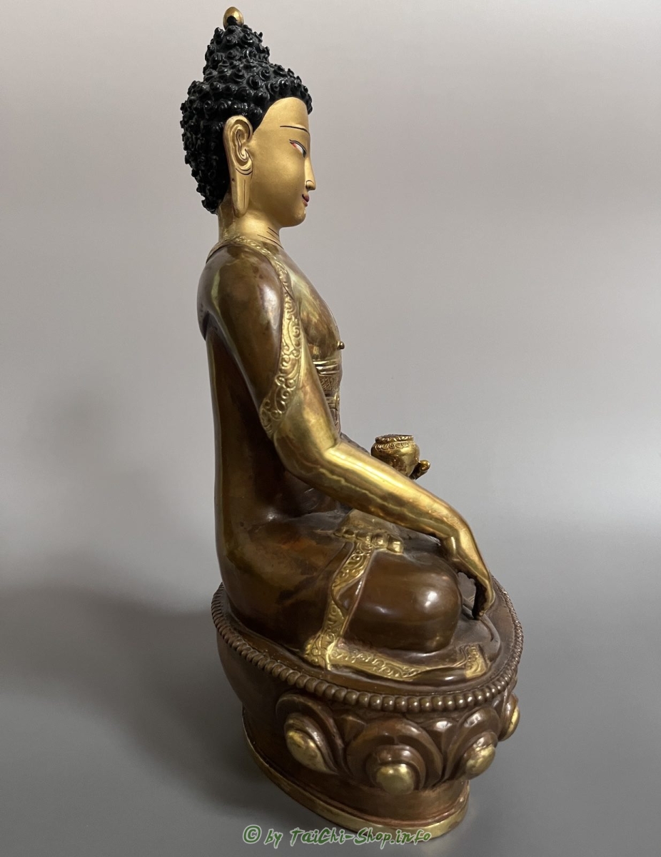 Vergoldete Buddha Figur Bronze , 28cm