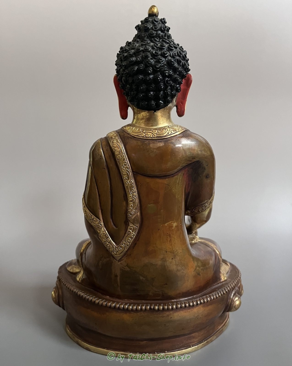 Vergoldete Buddha Figur Bronze , 28cm