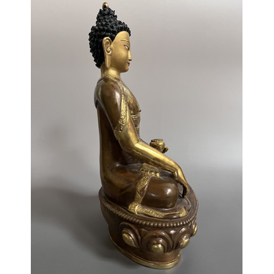 Vergoldete Buddha Figur Bronze , 28cm
