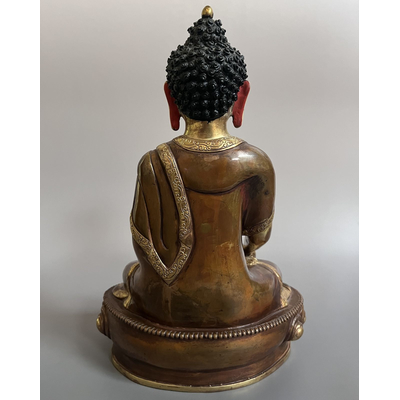 Vergoldete Buddha Figur Bronze , 28cm
