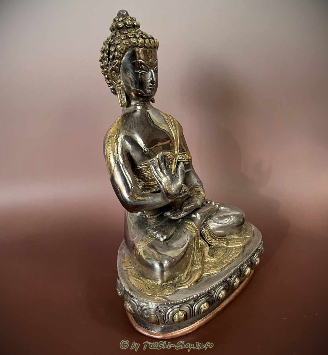 Buddhastatue Indien Schutzgeste 27cm