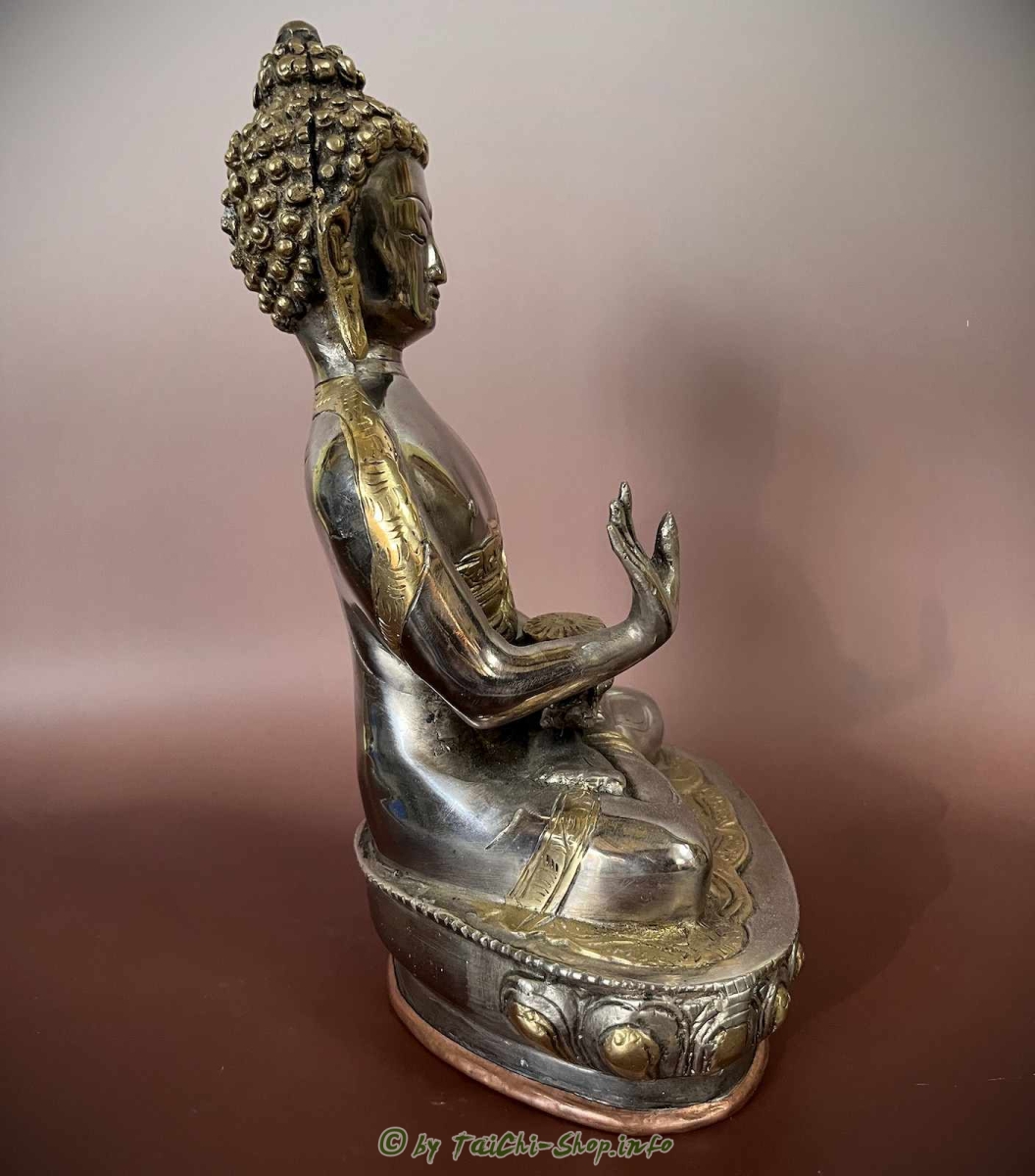 Buddhastatue Indien Schutzgeste 27cm