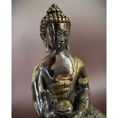 Buddhastatue Indien Schutzgeste 27cm