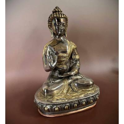 Buddhastatue Indien Schutzgeste 27cm