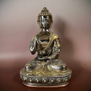 Buddhastatue Indien Schutzgeste 27cm